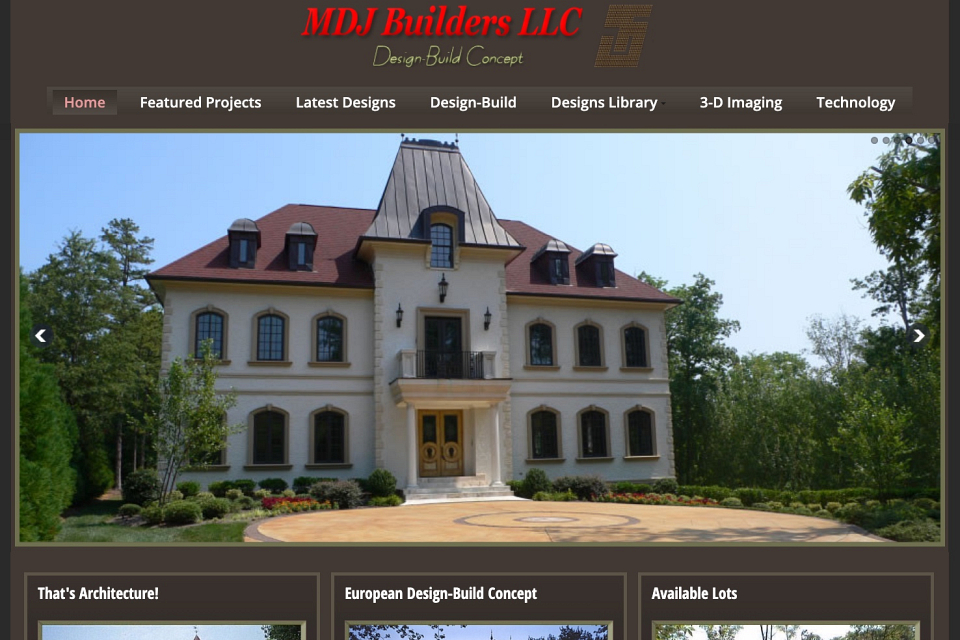 Biznis portal za Arhitektonsku Firmu MDJ BUILDERS