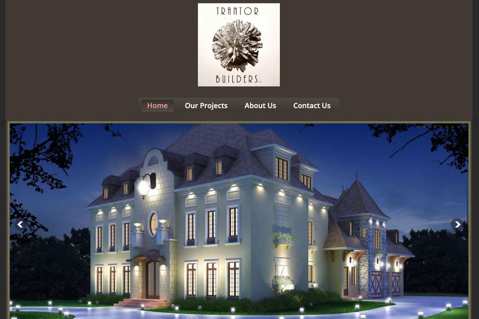 Biznis portal za Arhitektonsku Firmu TRANTOR BUILDERS